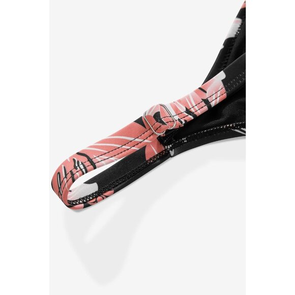 Women's One Piece Swim Dress Swimsuit Tummy Control Skirted Bathing Suit Floral - Picture 6 of 7